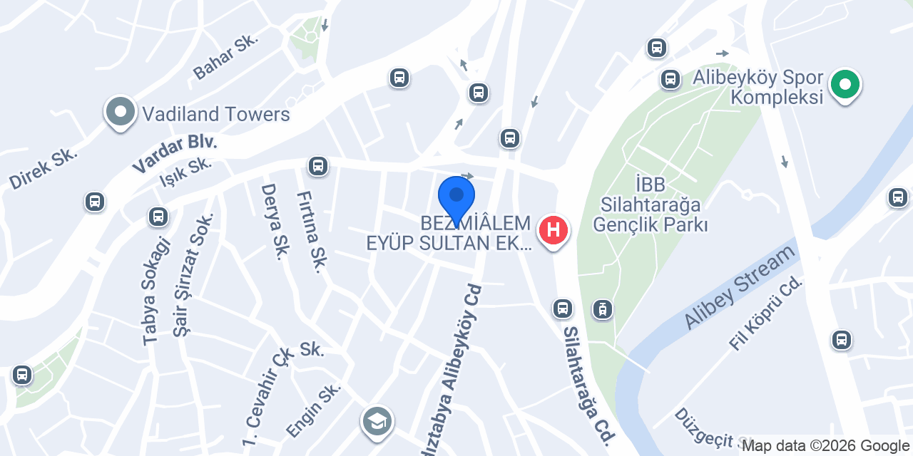 Eyüpsultan Belediyesi Esentepe Kütüphanesi konumu