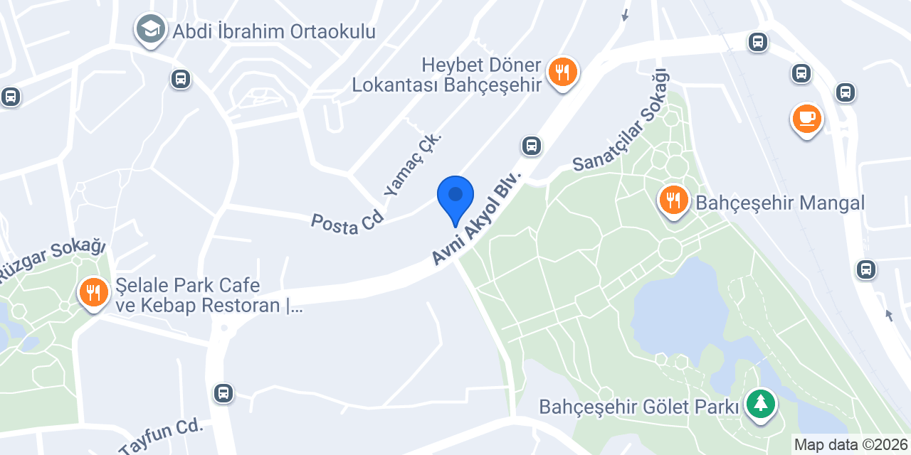 Divan Pastanesi Bahçeşehir konumu