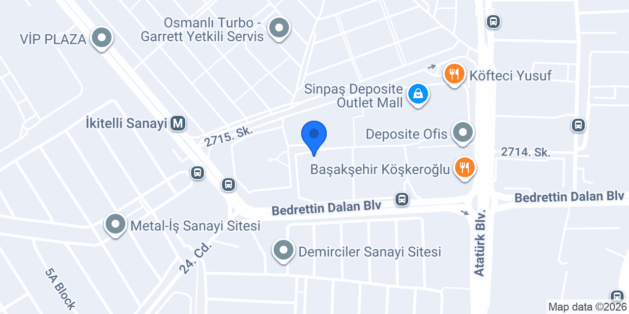 FCE Elektromekanik Depo konumu