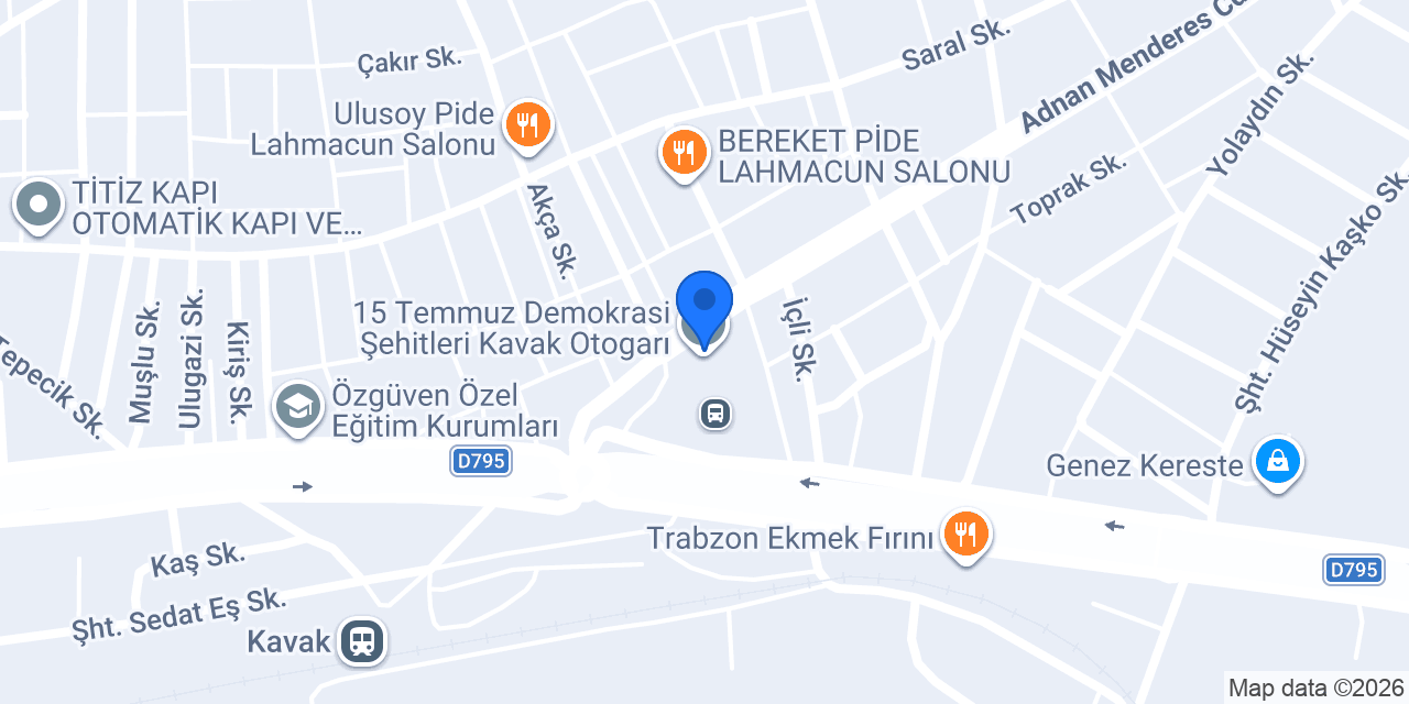 Deniz Rent A Car konumu