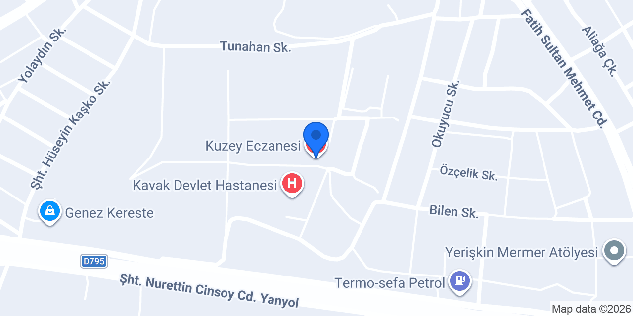 Kuzey Eczanesi konumu