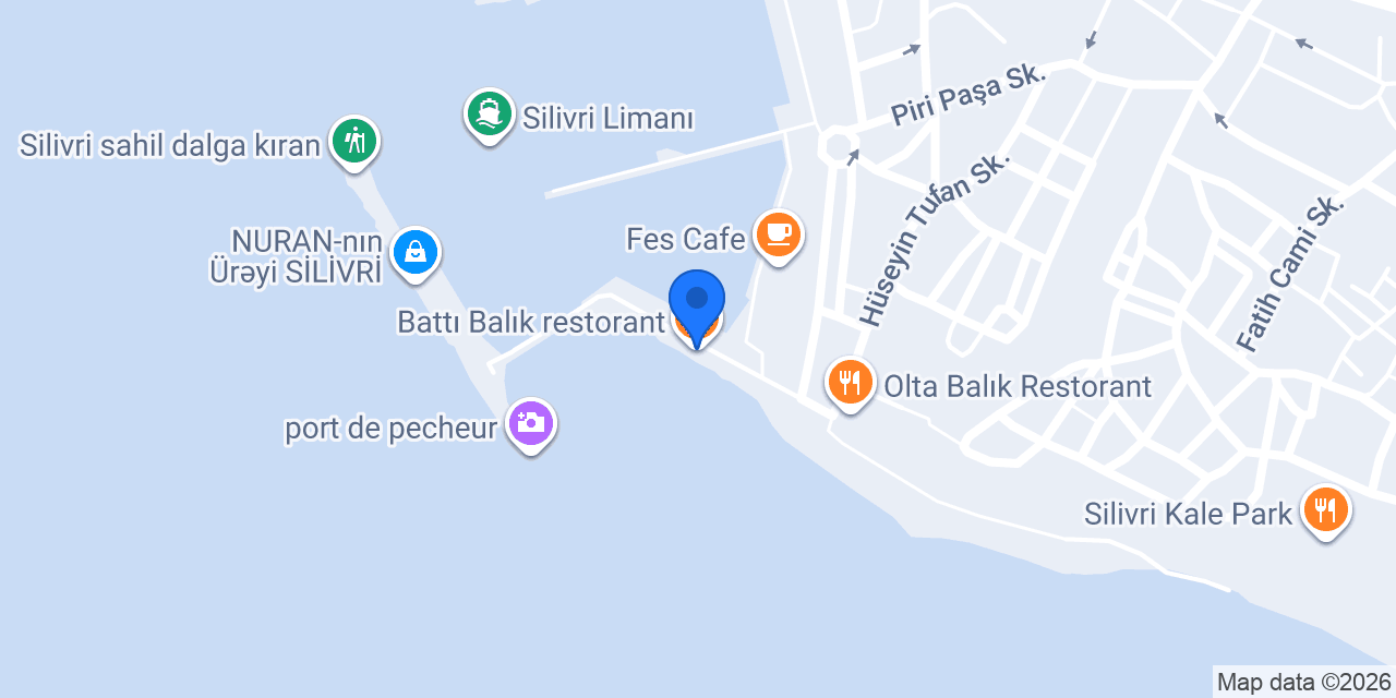 Battı Balık restorant konumu