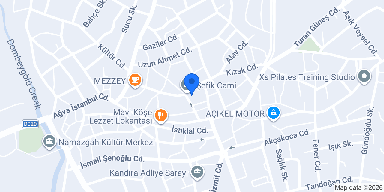 Yağız Cam konumu