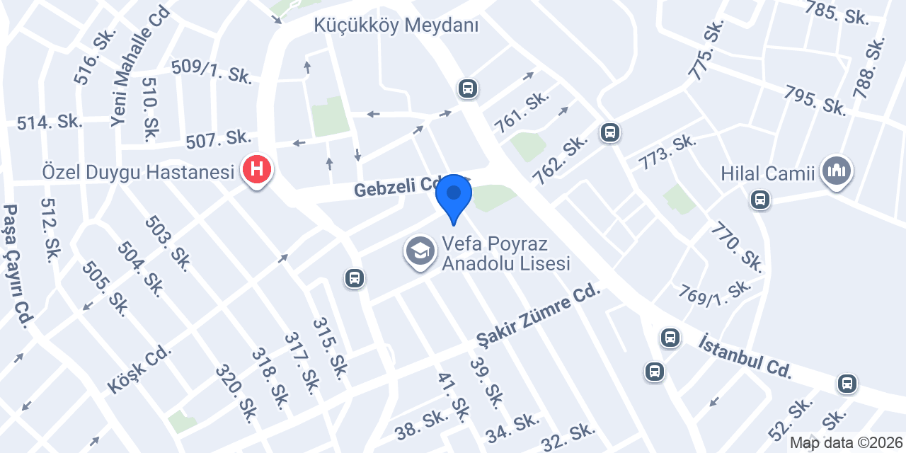 Alparslan Ortaokulu konumu