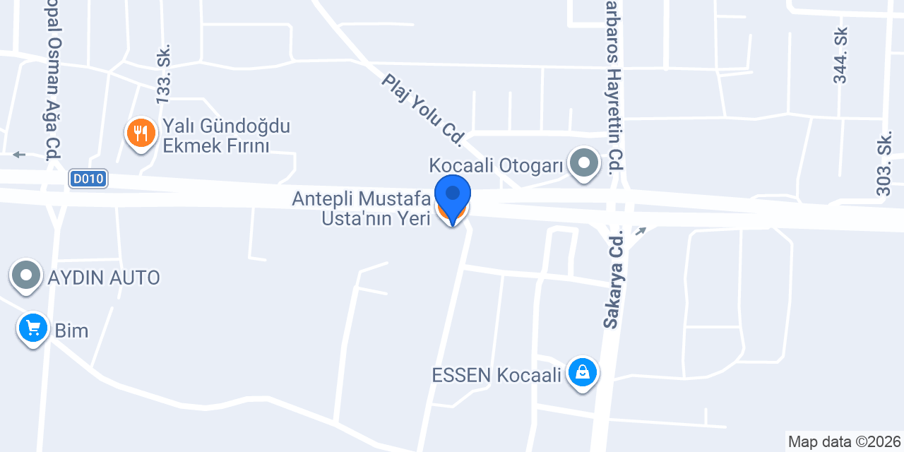Antepli Mustafa Usta’nın Yeri konumu