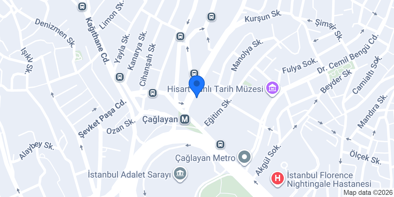 Çağlayan Polis Merkezi Amirliği konumu