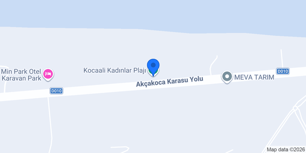 Kocaali Kadınlar Plajı konumu
