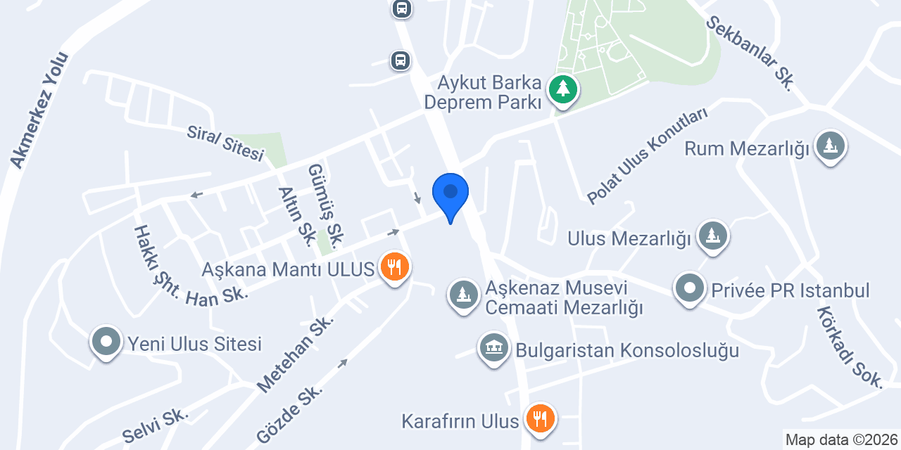 Ulus Pilates konumu