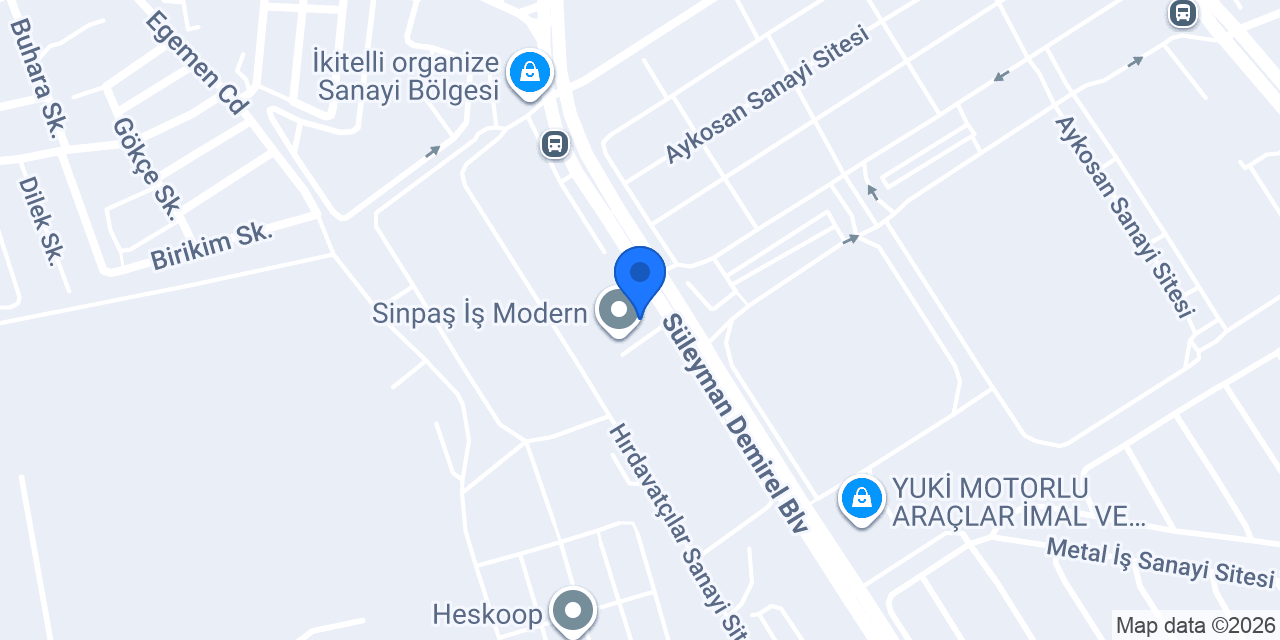 Kuveyt Türk İkitelli Sanayi Şubesi konumu
