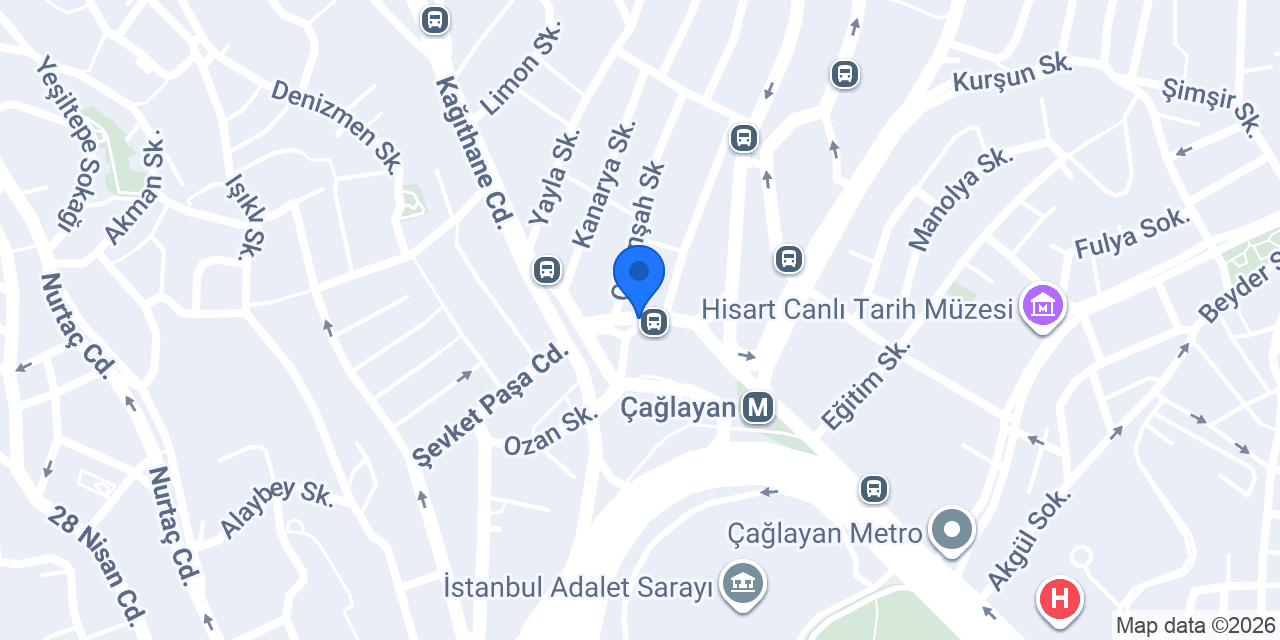 Halkbank Çağlayan Şubesi konumu