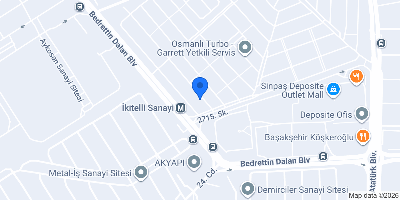 Açsa Otomotiv Merkez Servis konumu