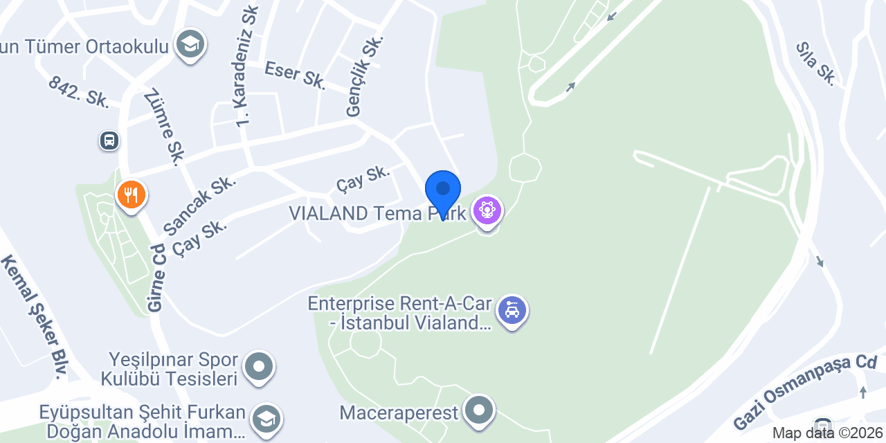 Zippline Vialand konumu