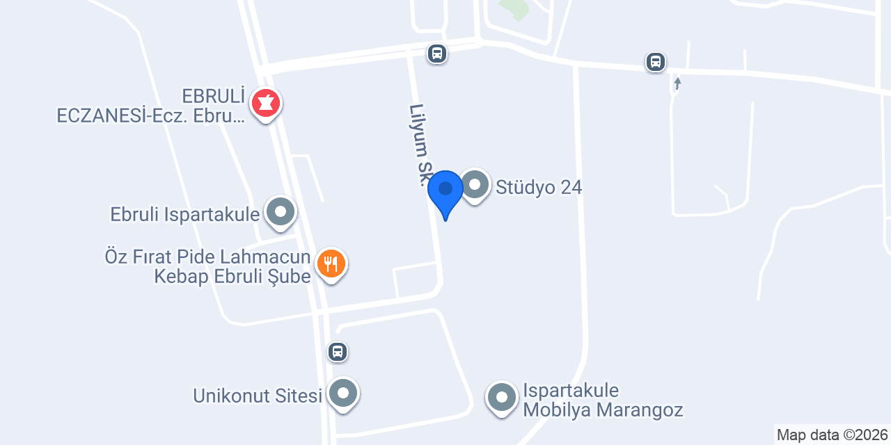 London Language Academy Ispartakule konumu