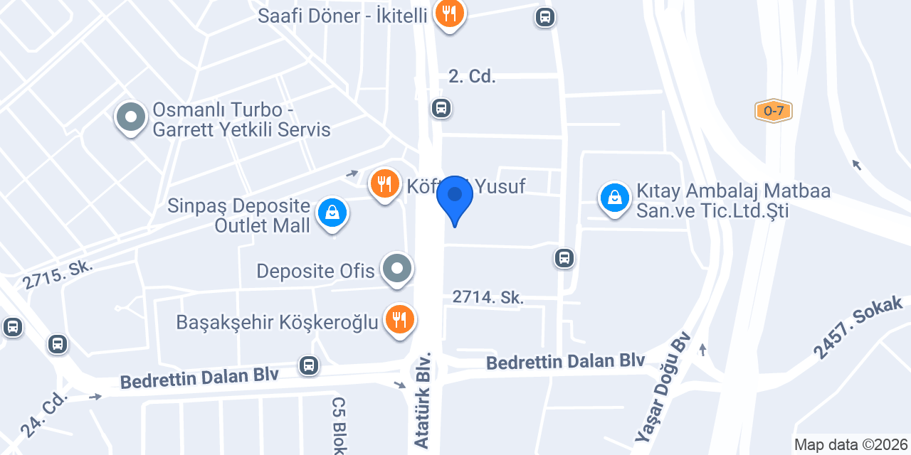TEB İkitelli Şubesi konumu