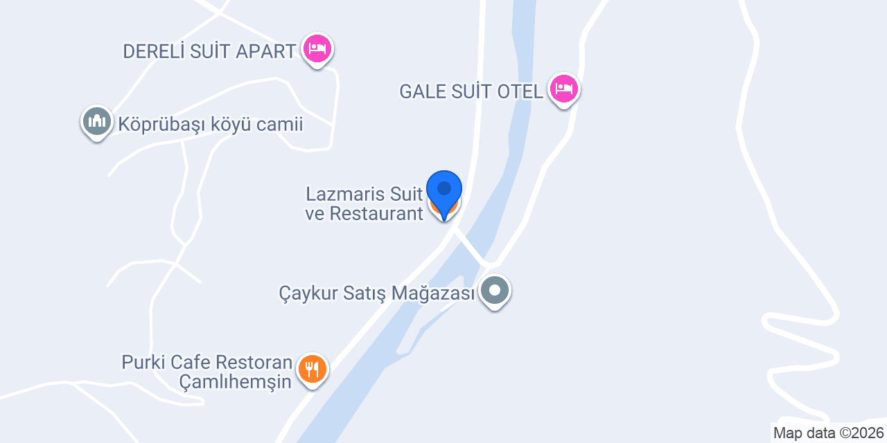 Lazmaris Suit ve Restaurant konumu