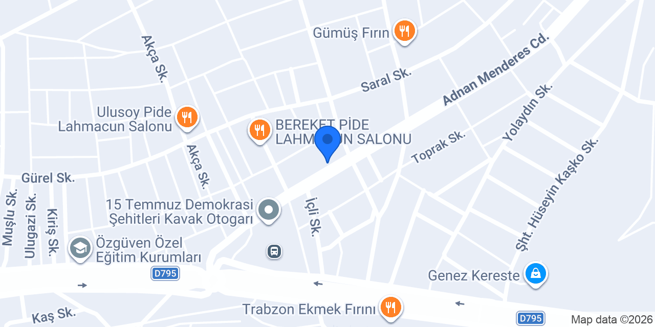 CADDE KATIK KAVAK konumu