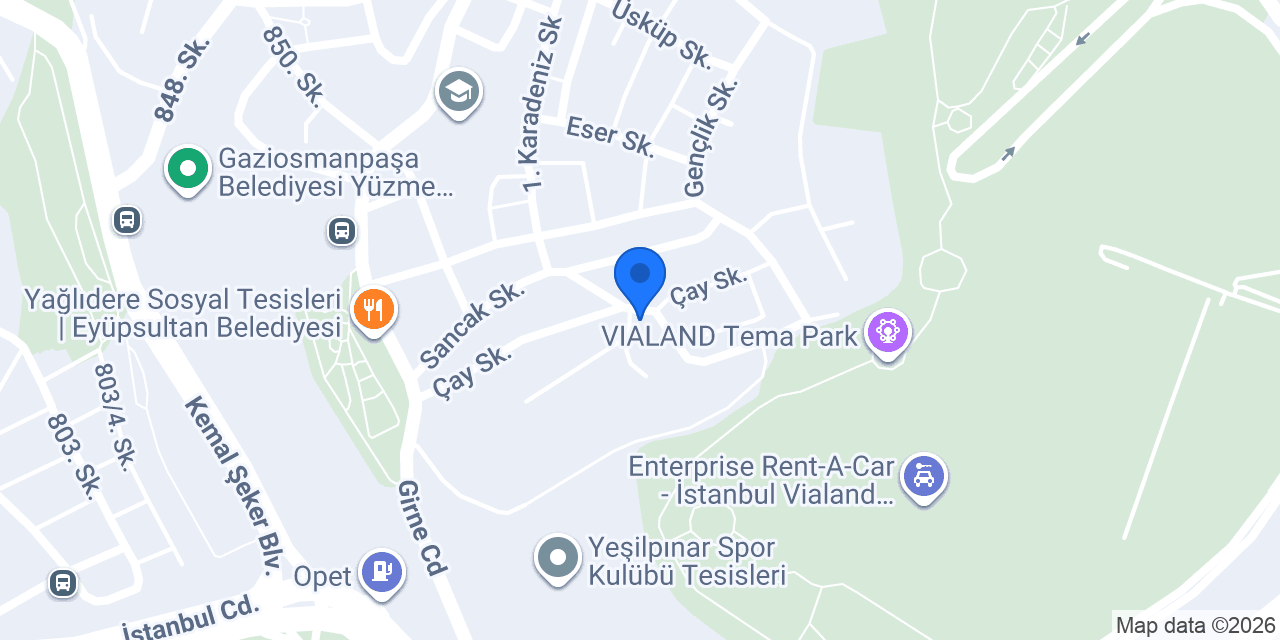 Damla Otomotiv konumu