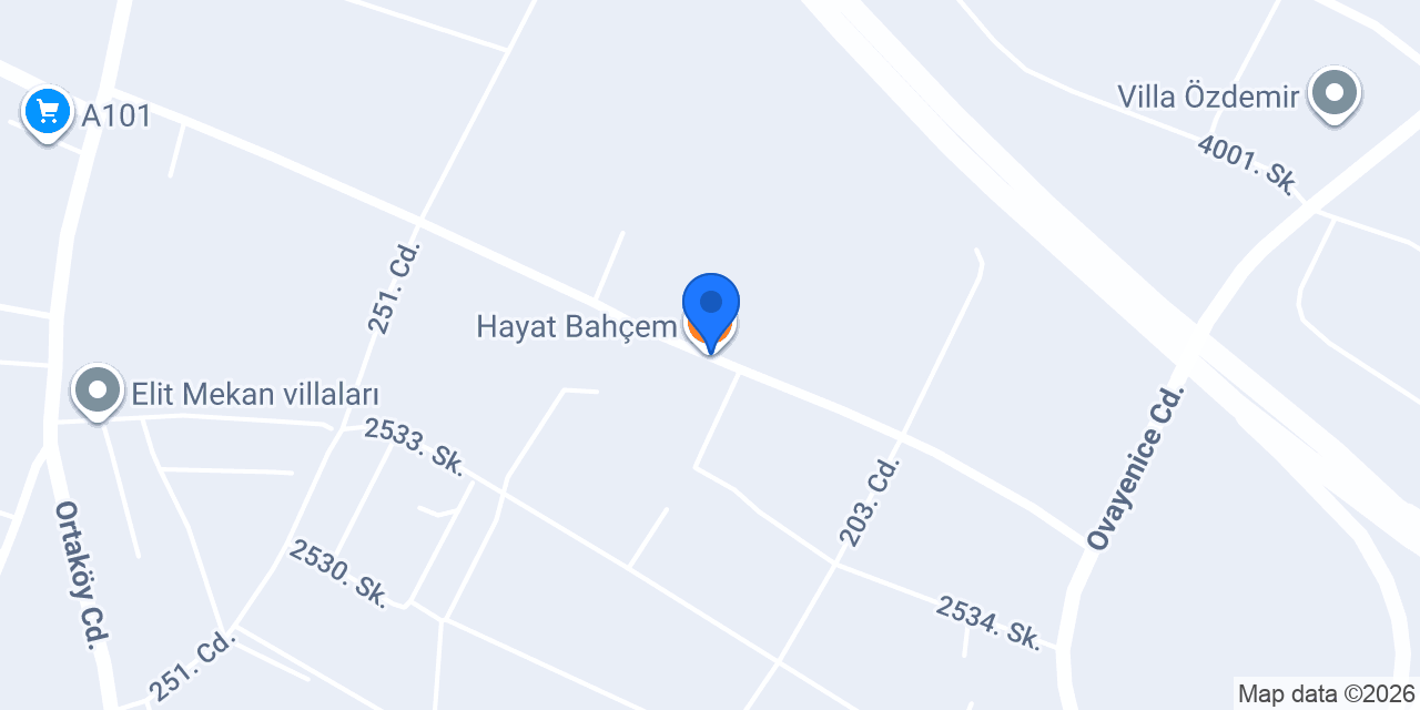 Hayat Bahçem konumu