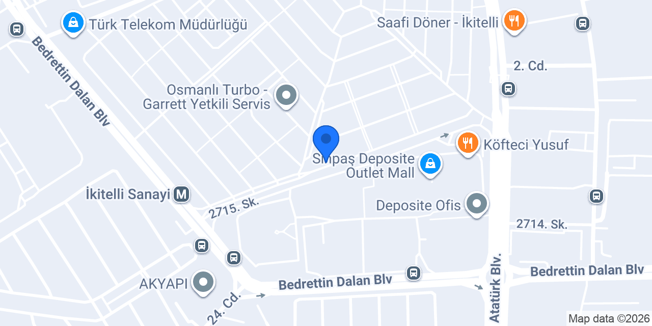 MGK Rulman A.Ş. - Dolapdere Şube konumu