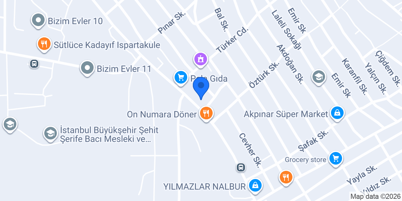Beray 2 Sürücü Kursu (Başakşehir Şubesi) konumu