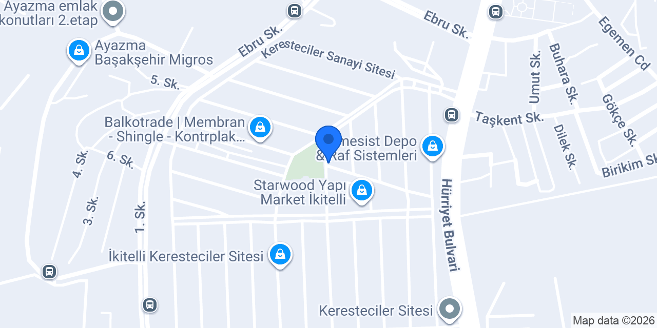 Gürdal Boya Hırdavat konumu