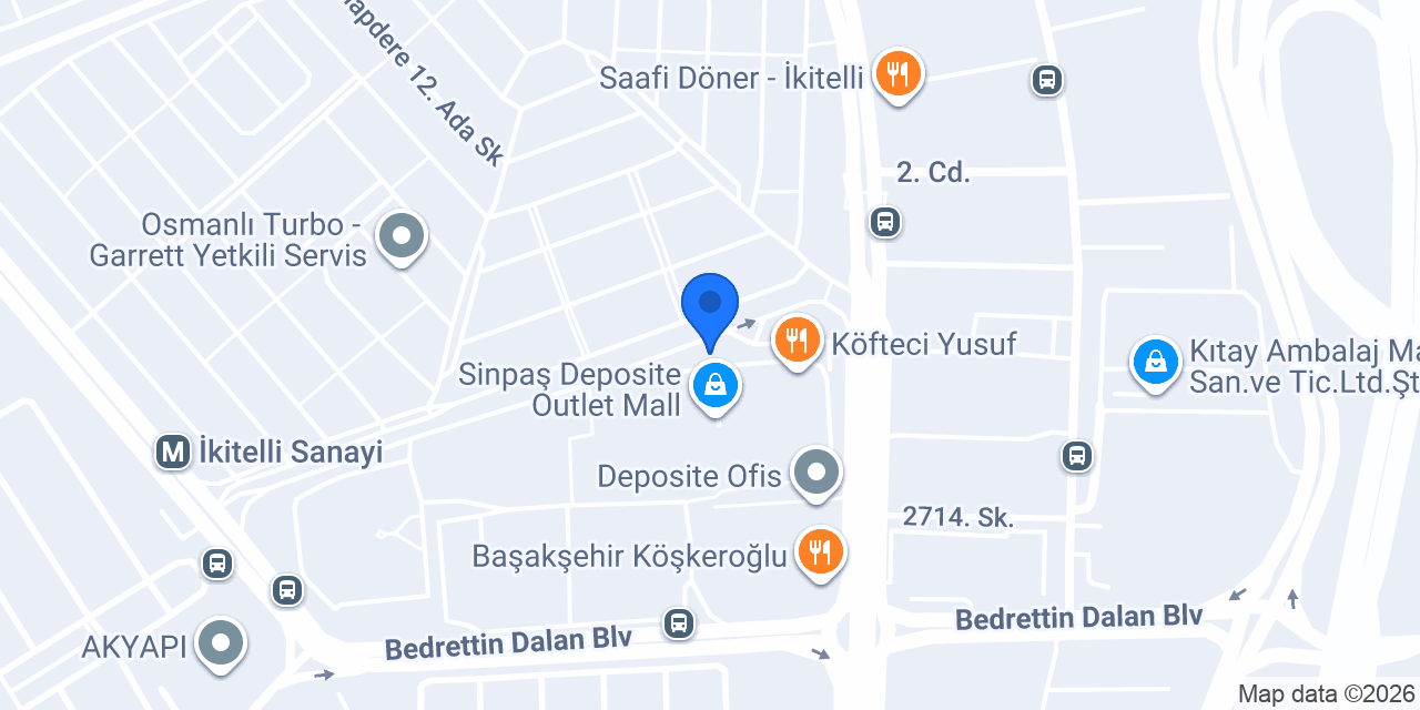 Mavi - Deposite konumu
