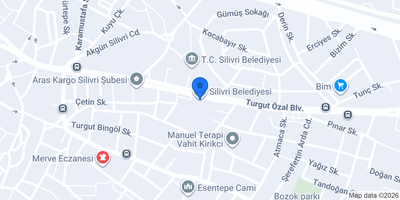 Silivri Belediyesi konumu