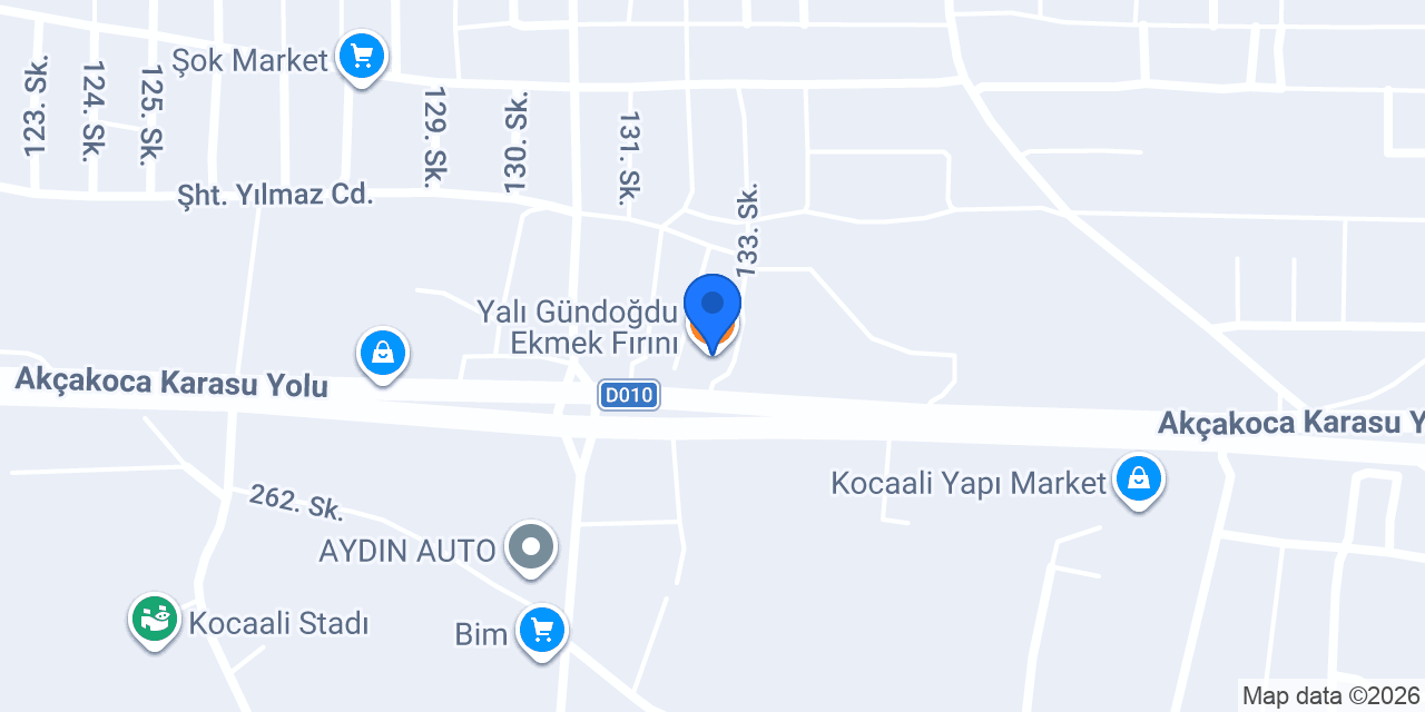 Yalı Gündoğdu Ekmek Fırını konumu