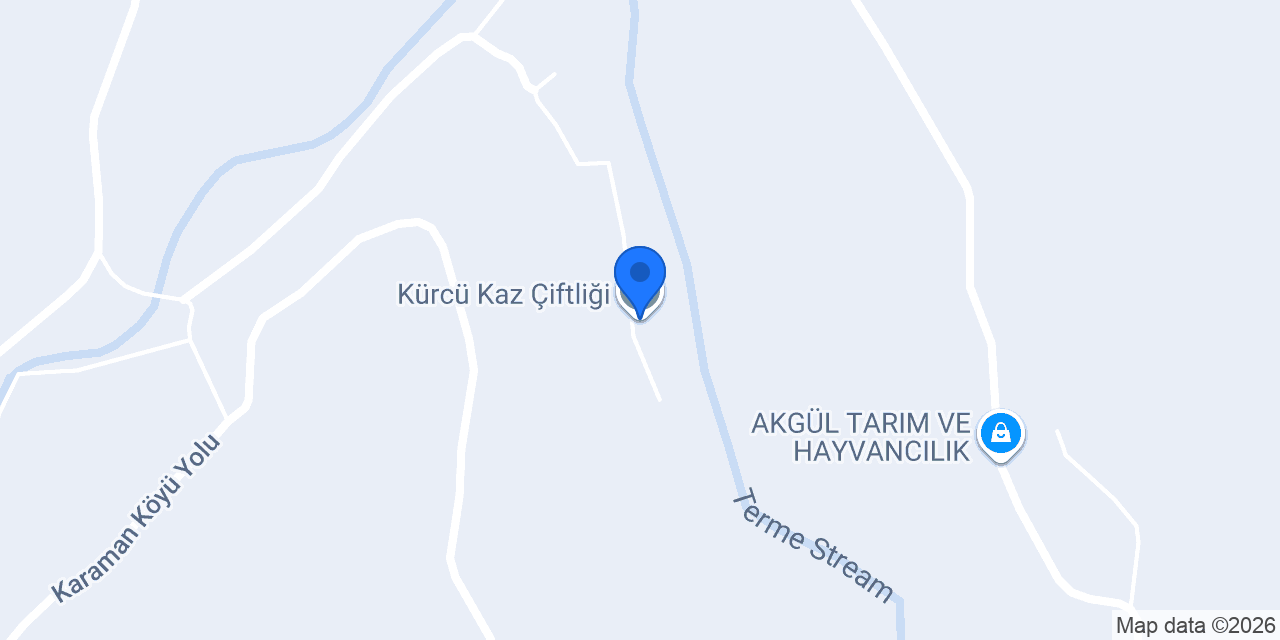 Kürcü Kaz Çiftliği konumu