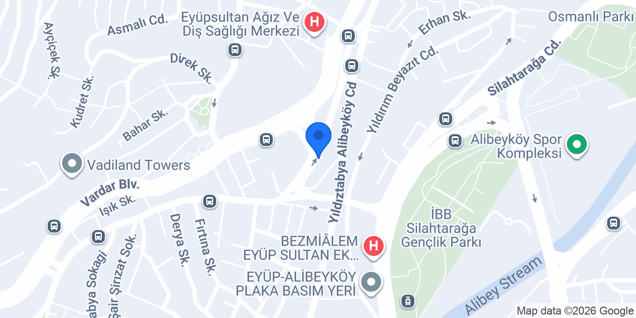 Kılıç 25 Jant Lastik konumu