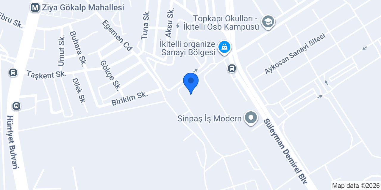 BMD MOBİLYA DEK. İNŞ. SAN. TİC. LTD. ŞTİ konumu