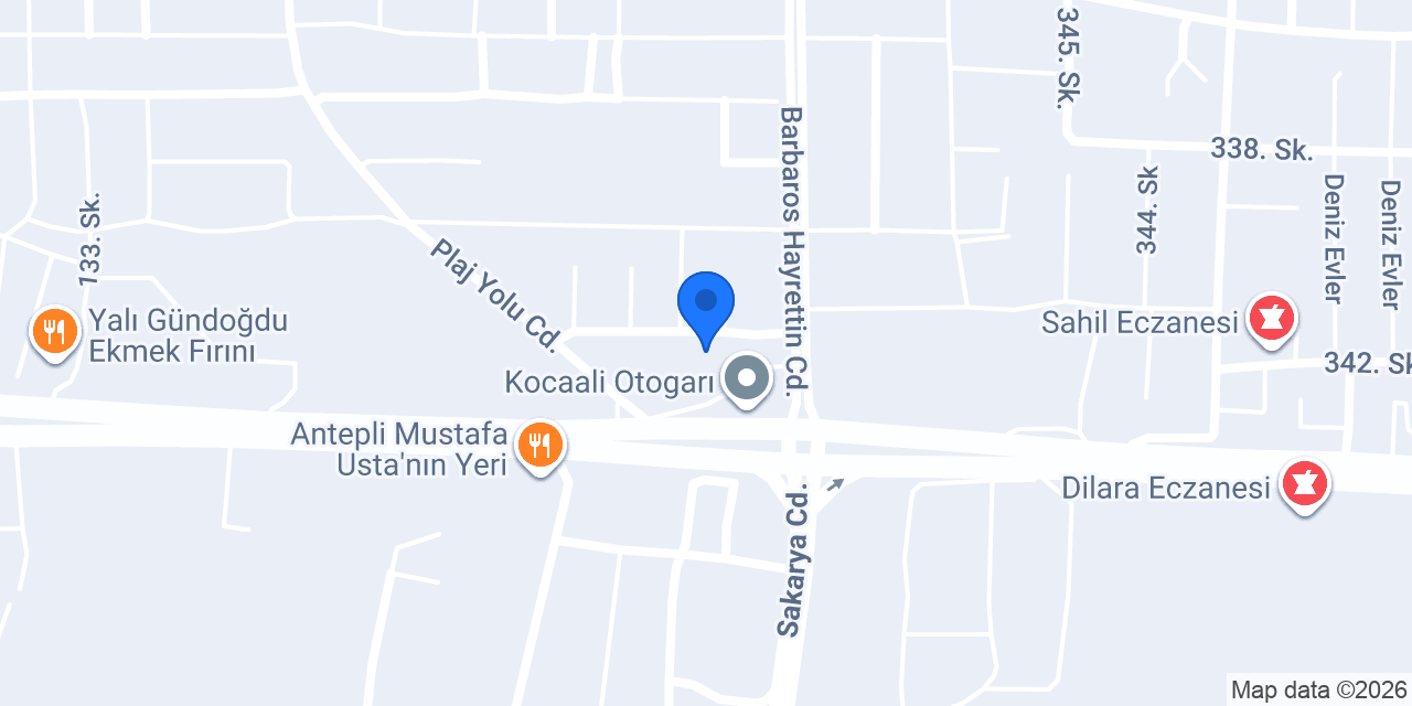 Melen Sahil Otel Kocaali konumu