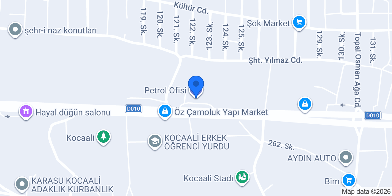 Petrol Ofisi konumu