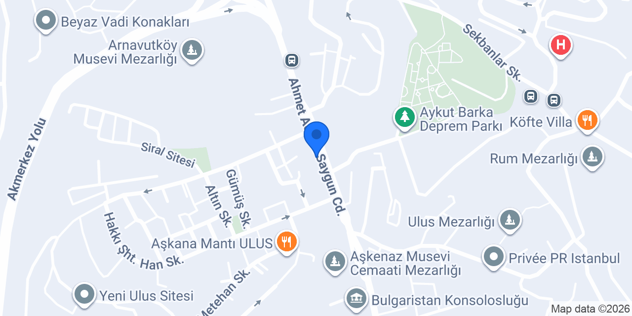 TEB Ulus Şubesi konumu