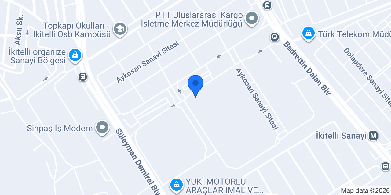 Arteks Tekstil Baskı konumu