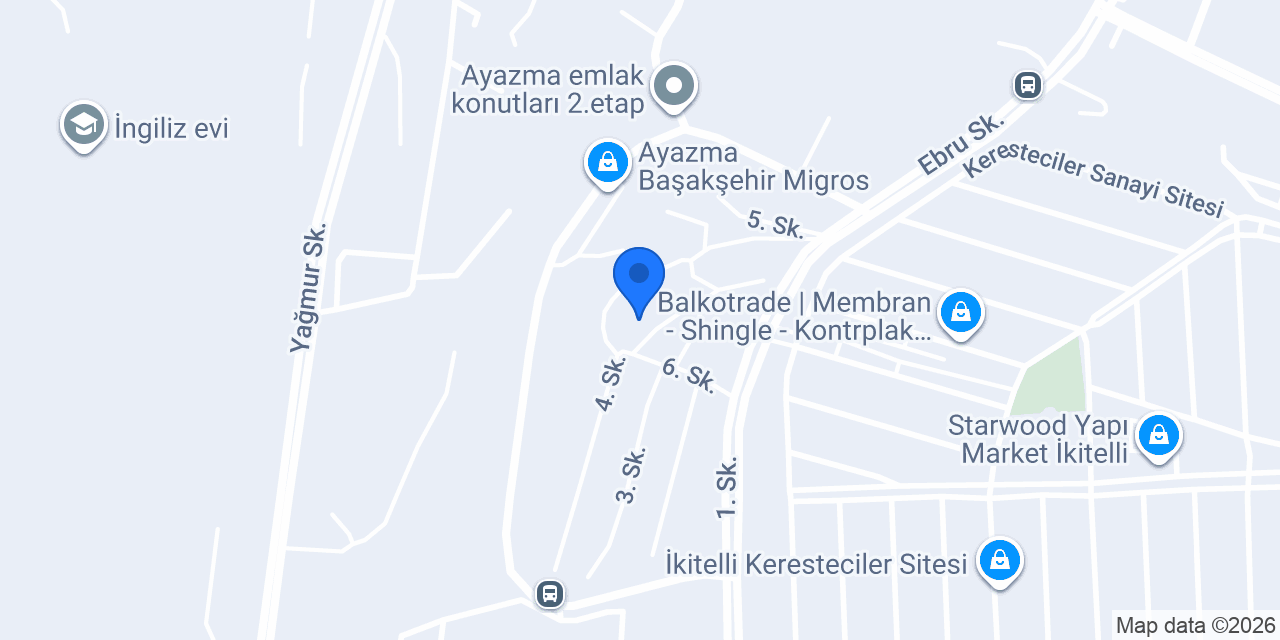 DAĞDELEN SU BAŞAKŞEHİR konumu