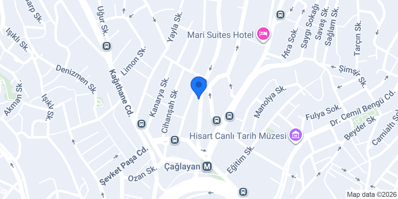 Kovan Fırın Çağlayan konumu