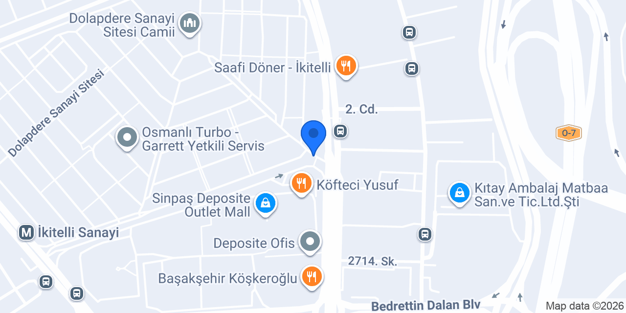 Burgan Bank İkitelli Şubesi konumu