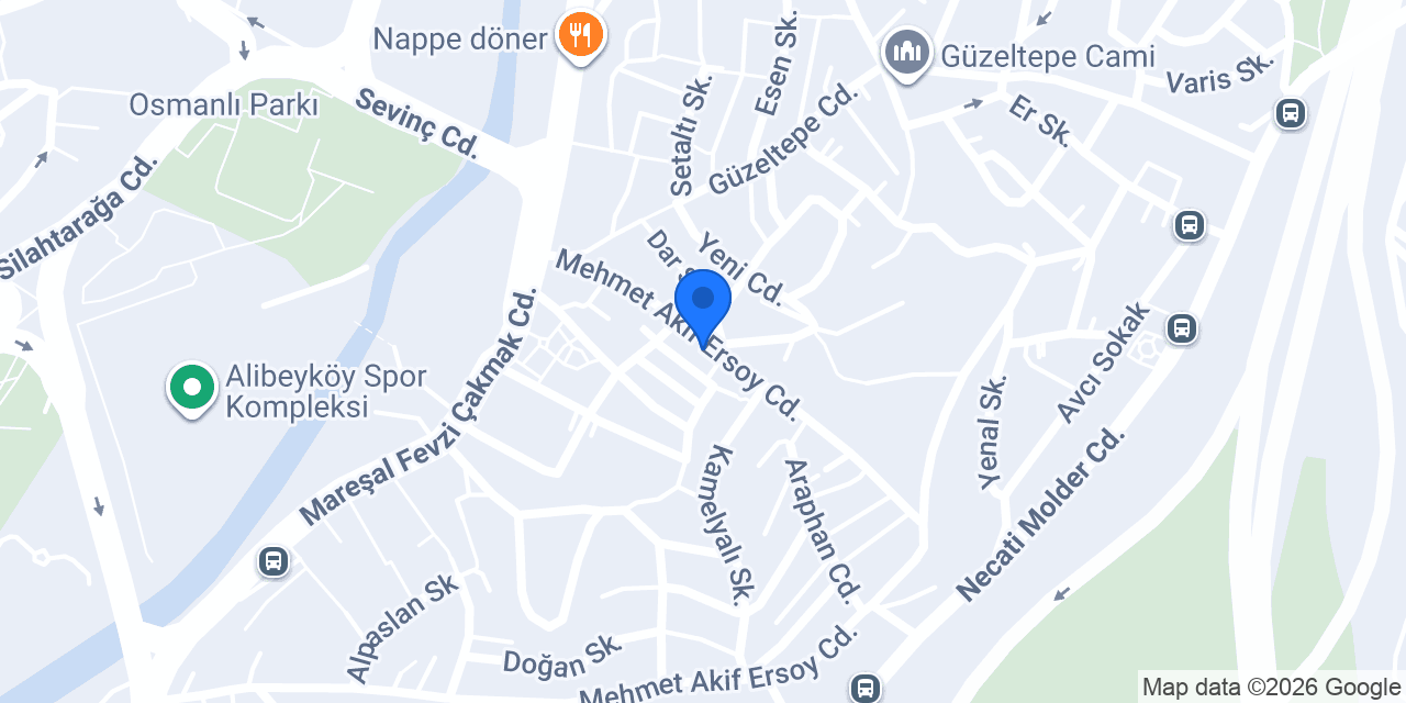 Alibeyköy Eyüpsultan Damla Su konumu