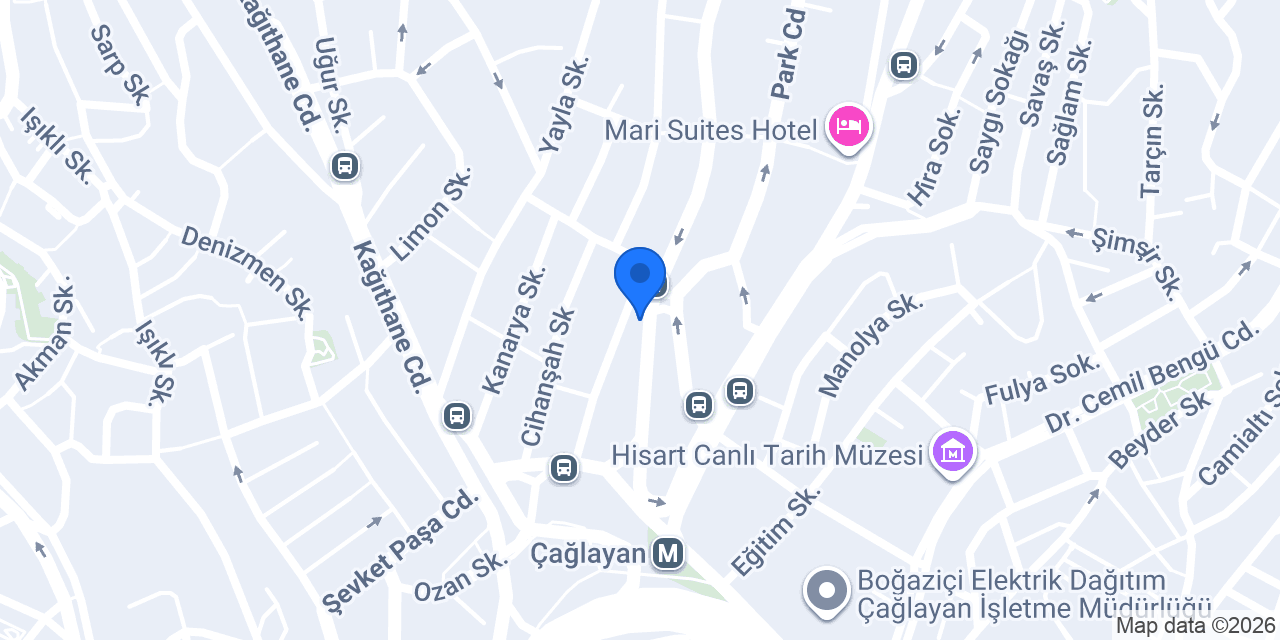 Blue Diamond Kağıthane Çağlayan konumu