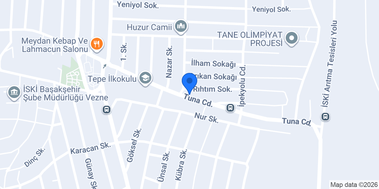 Tunç Tesisat konumu