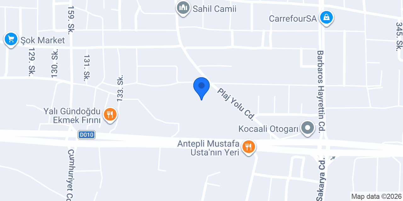 Kocaali Sahil Mezarlığı konumu