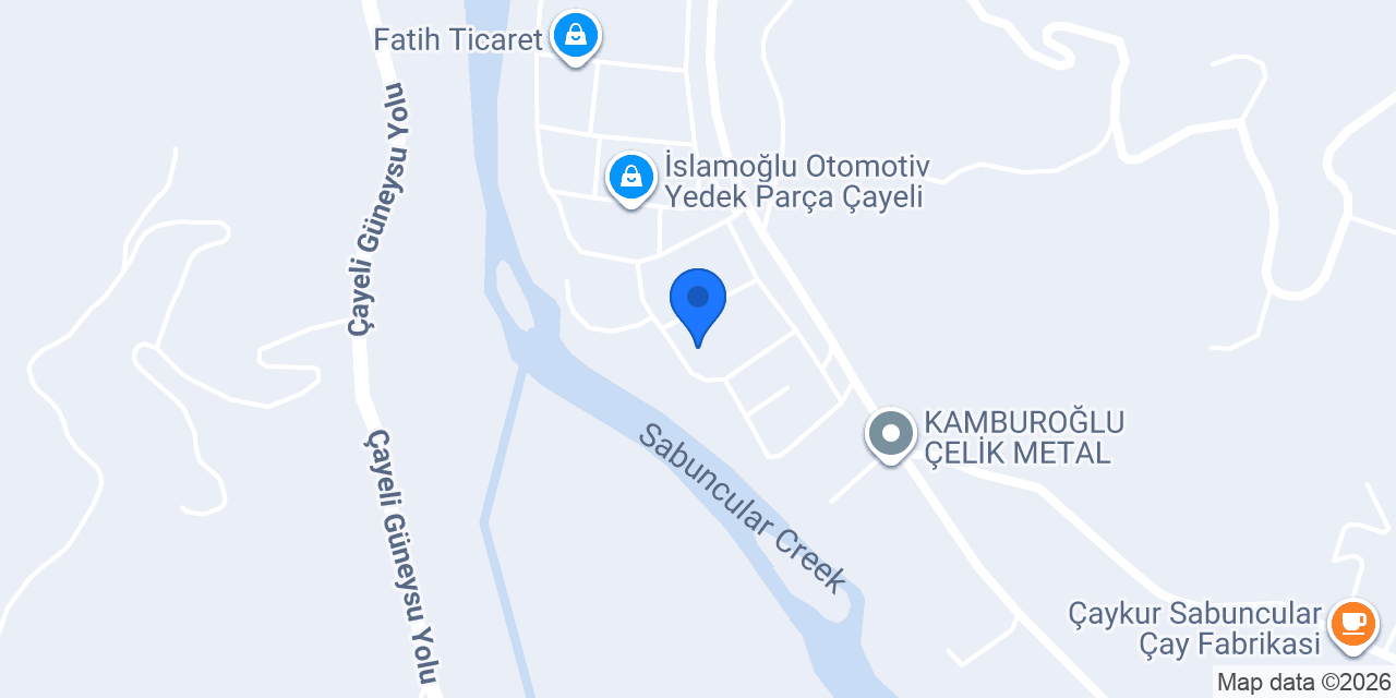 Çayeli Kereste konumu
