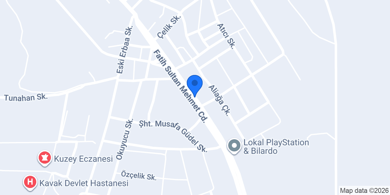 Adres Oto Servis konumu