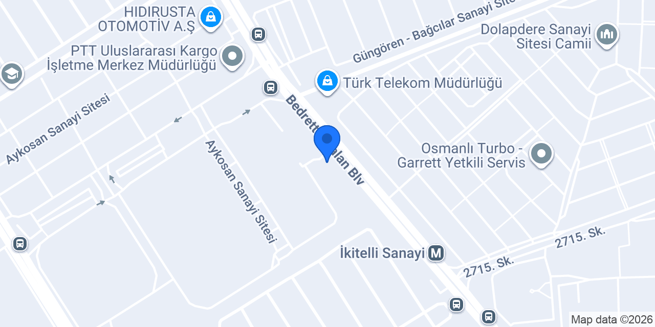 Tan Tr Otomotiv İkitelli konumu
