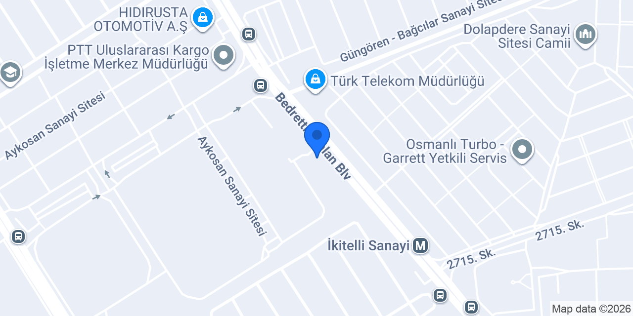 Ulusal Faktoring İkitelli Şubesi konumu