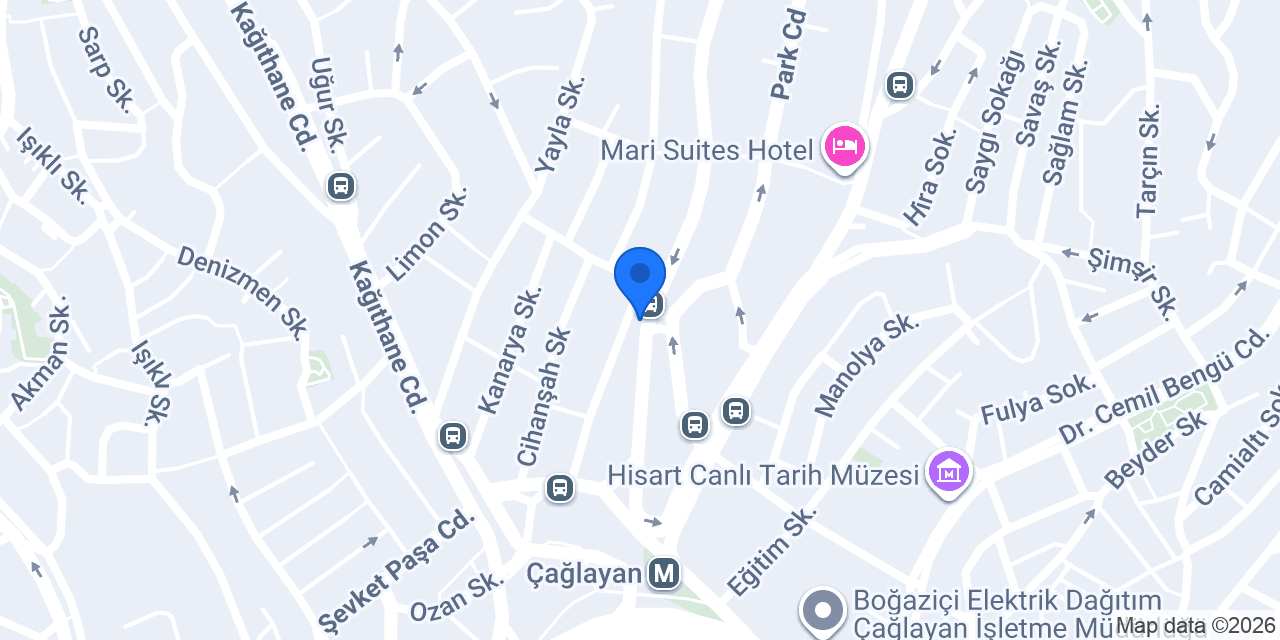 Çağlayan Hukuk Bürosu konumu