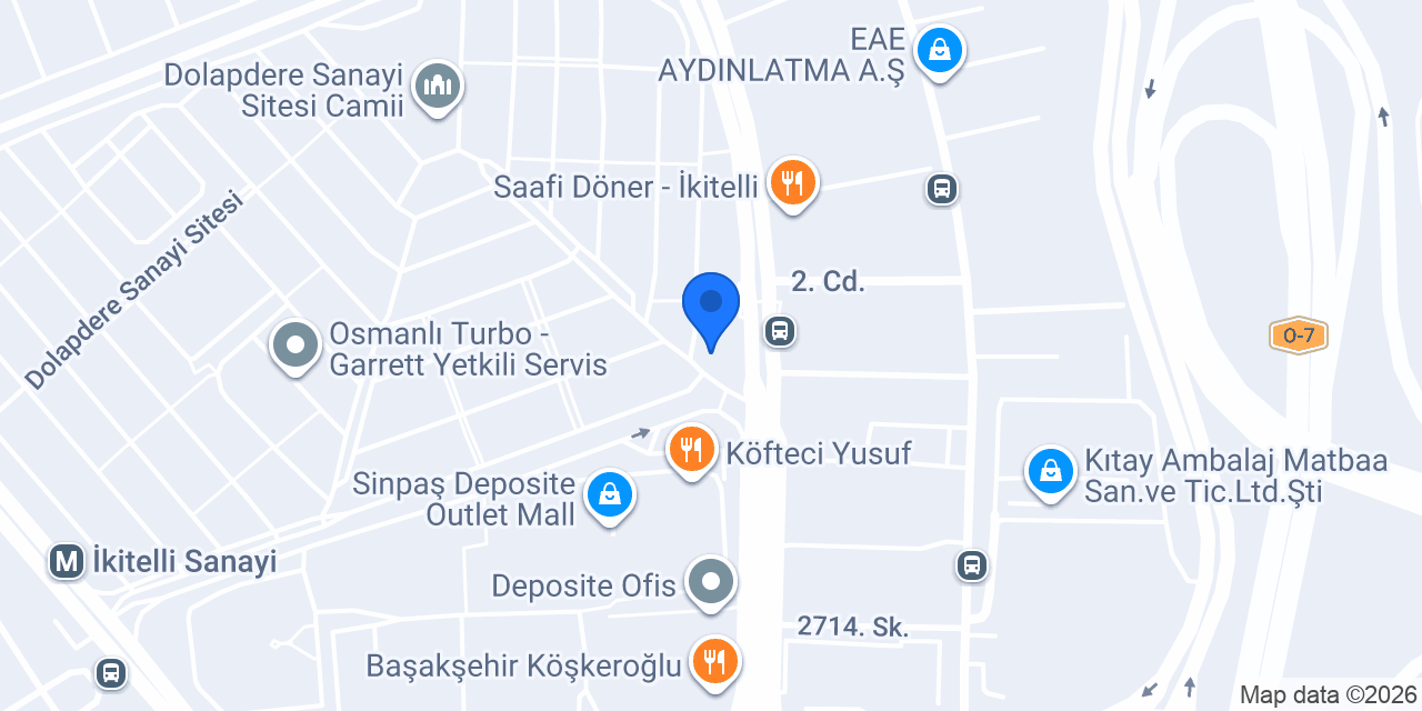 Halkbank İkitelli Ticari Şubesi konumu
