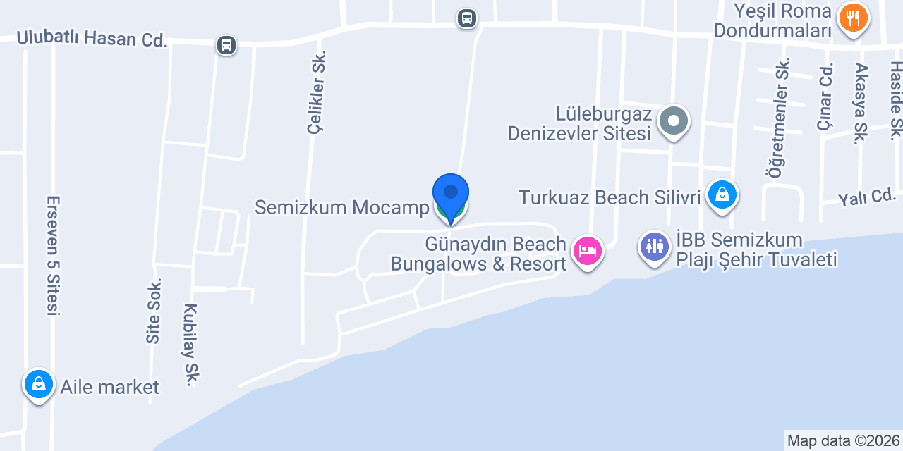 Semizkum Mocamp konumu