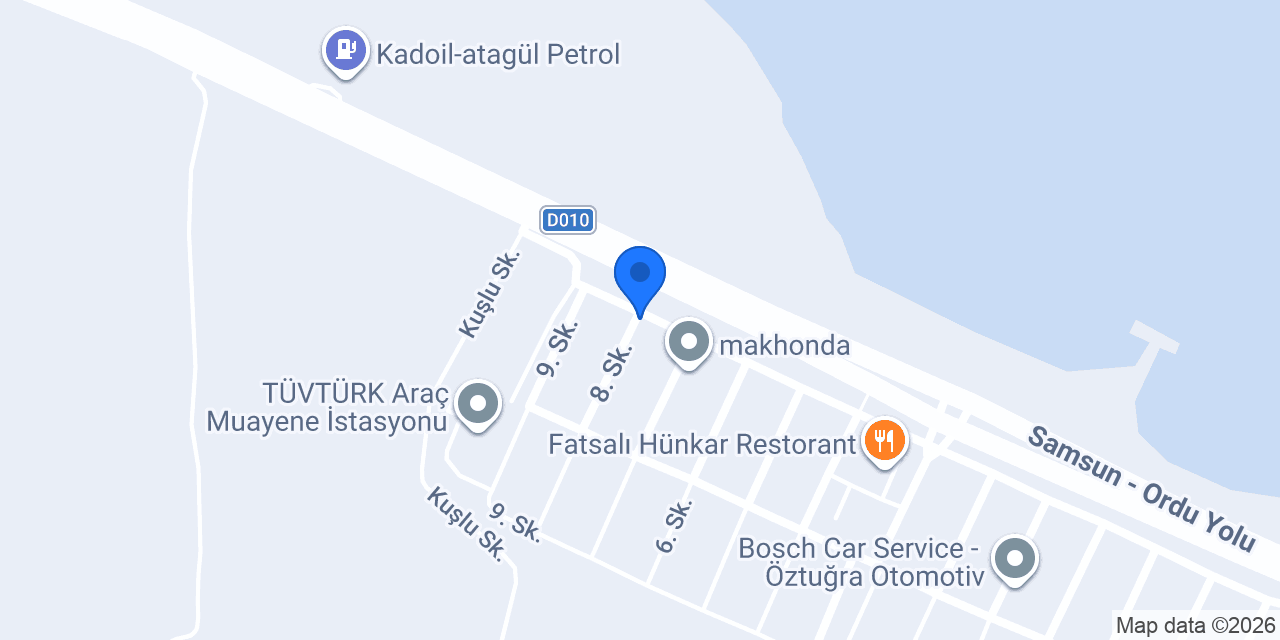 Lafcıoğlu oto konumu